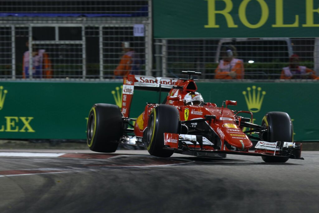 Sebastian Vettel in No.5 Ferrari